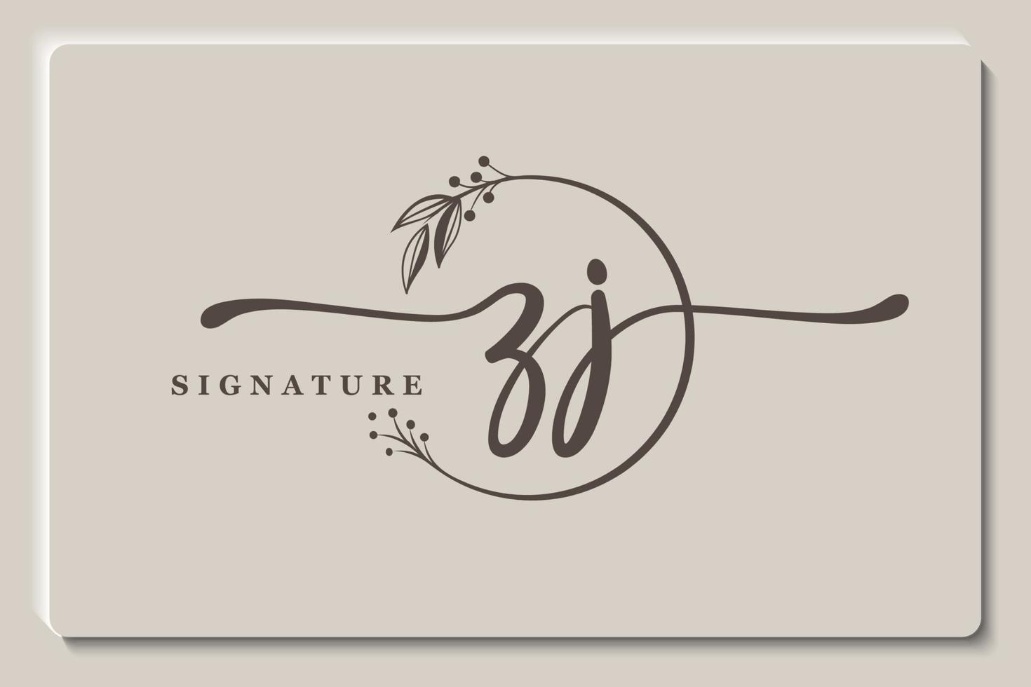 Luxus-Signatur-Logo-Design. Handschrift-Vektor-Logo-Design-Illustrationsbild vektor