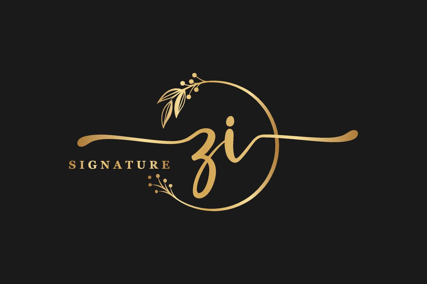 Signatur-Logo-Design vektor