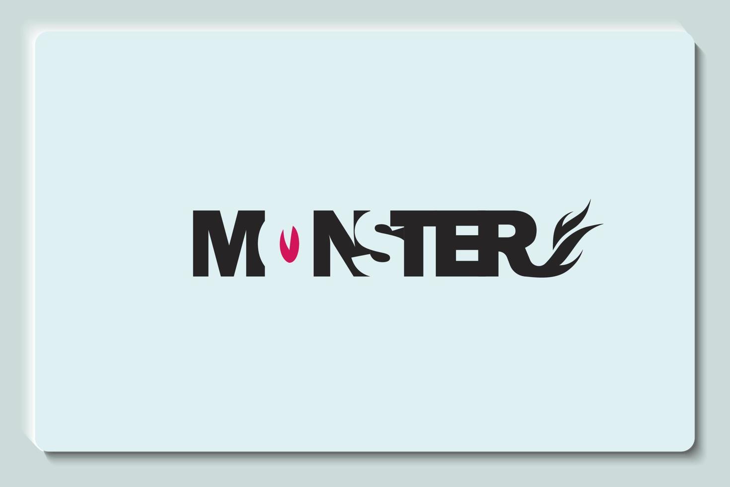 Monsterauge-Logo-Design, elektronisches Gaming-Vektor-Logo-Design vektor