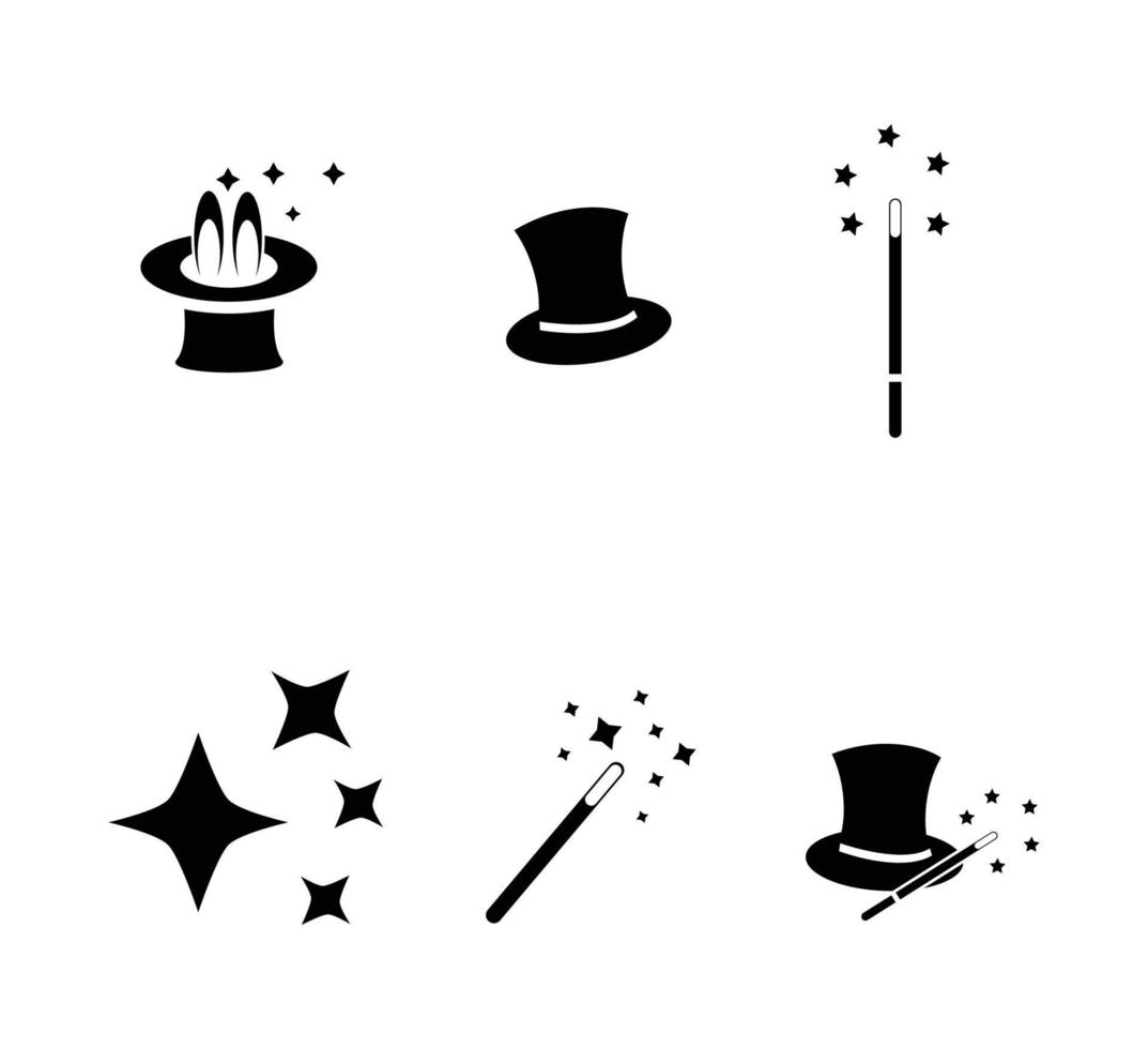 magisches Symbol Vektor-Logo-Design-Vorlage vektor