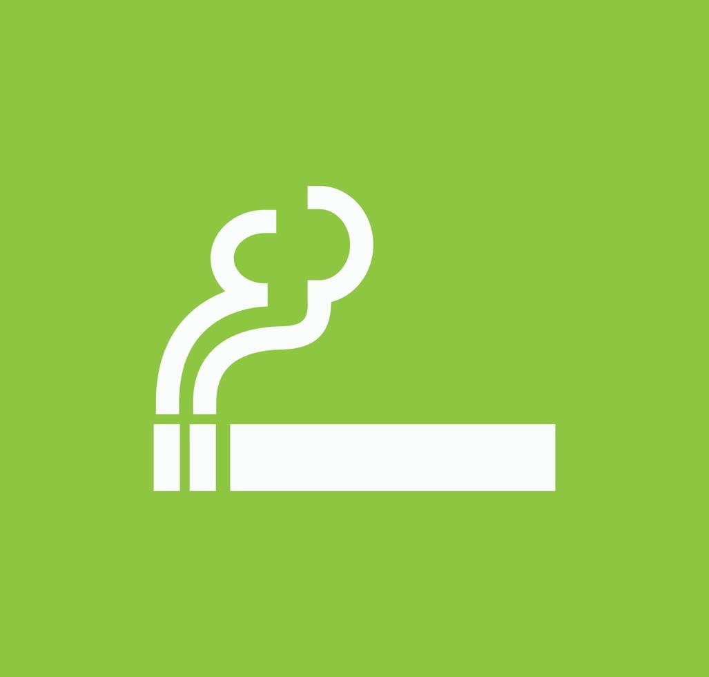 Rauch-Symbol Vektor-Logo-Design-Vorlage vektor