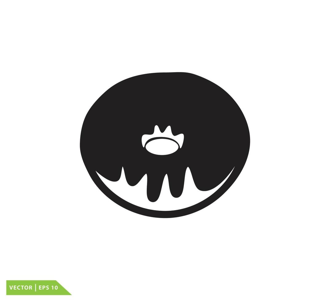 Donuts-Symbol Vektor-Logo-Design-Vorlage vektor