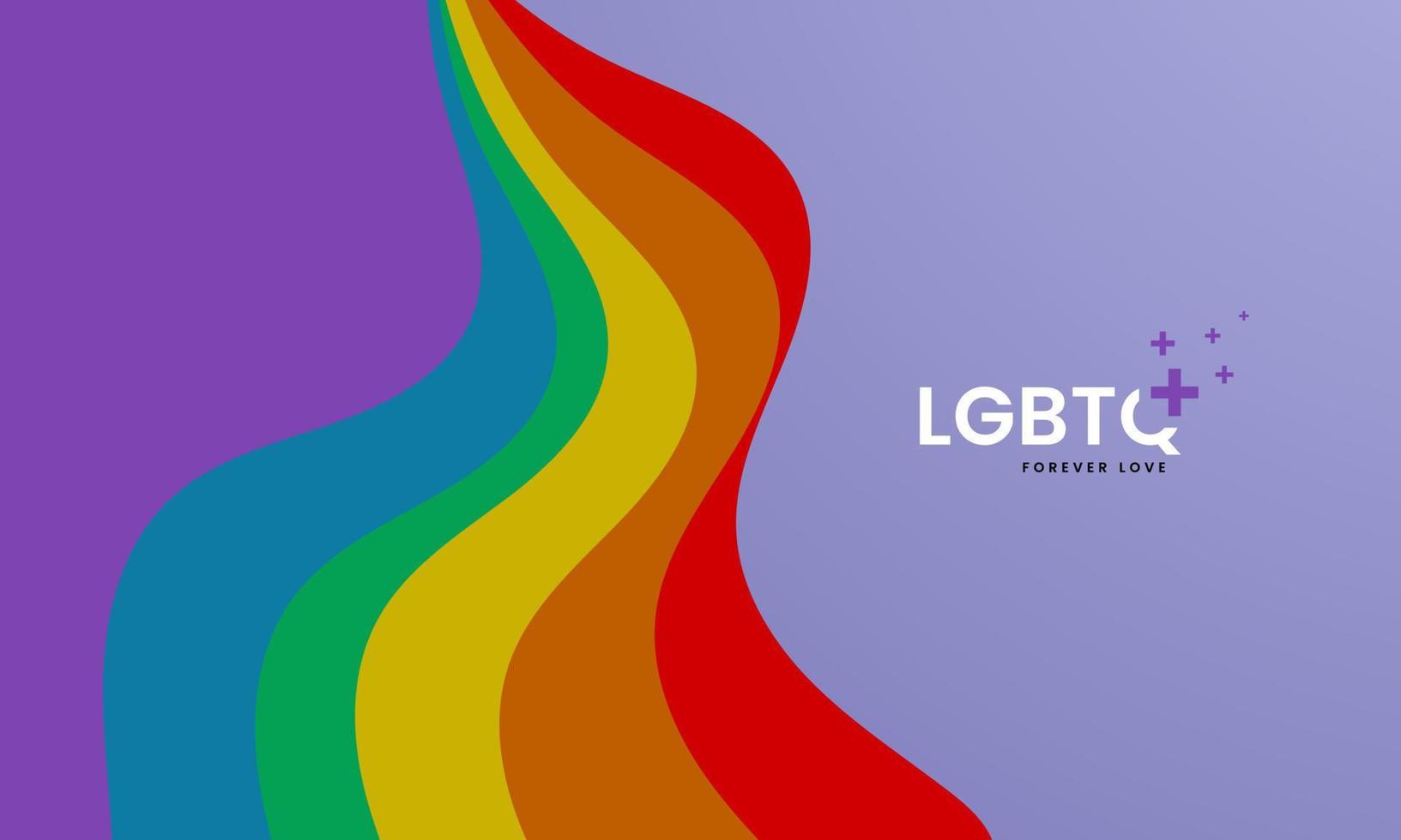 lgbtq abstrakt bakgrundsdesign. siluett vektor stock illustration. homosexuell, gaygemenskap, tolerant hbtq-samhälle. lesbiska och homosexuella som företrädare för hbtq-konceptet