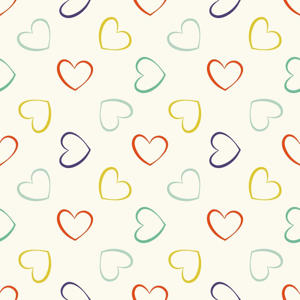 Herz Musterdesign. Valentinstag Hintergrund. vektor