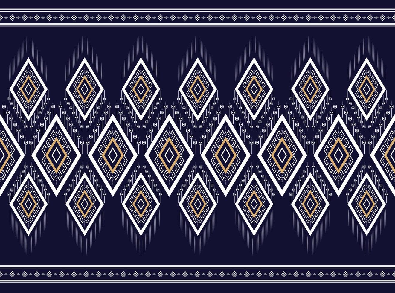 svart och vitt geometriskt etniskt mönster traditionell textur för kjol, matta, tapeter, kläder, omslag, batik, tyg, kläder, mode, ark vit bakgrund vektor och illustration broderi