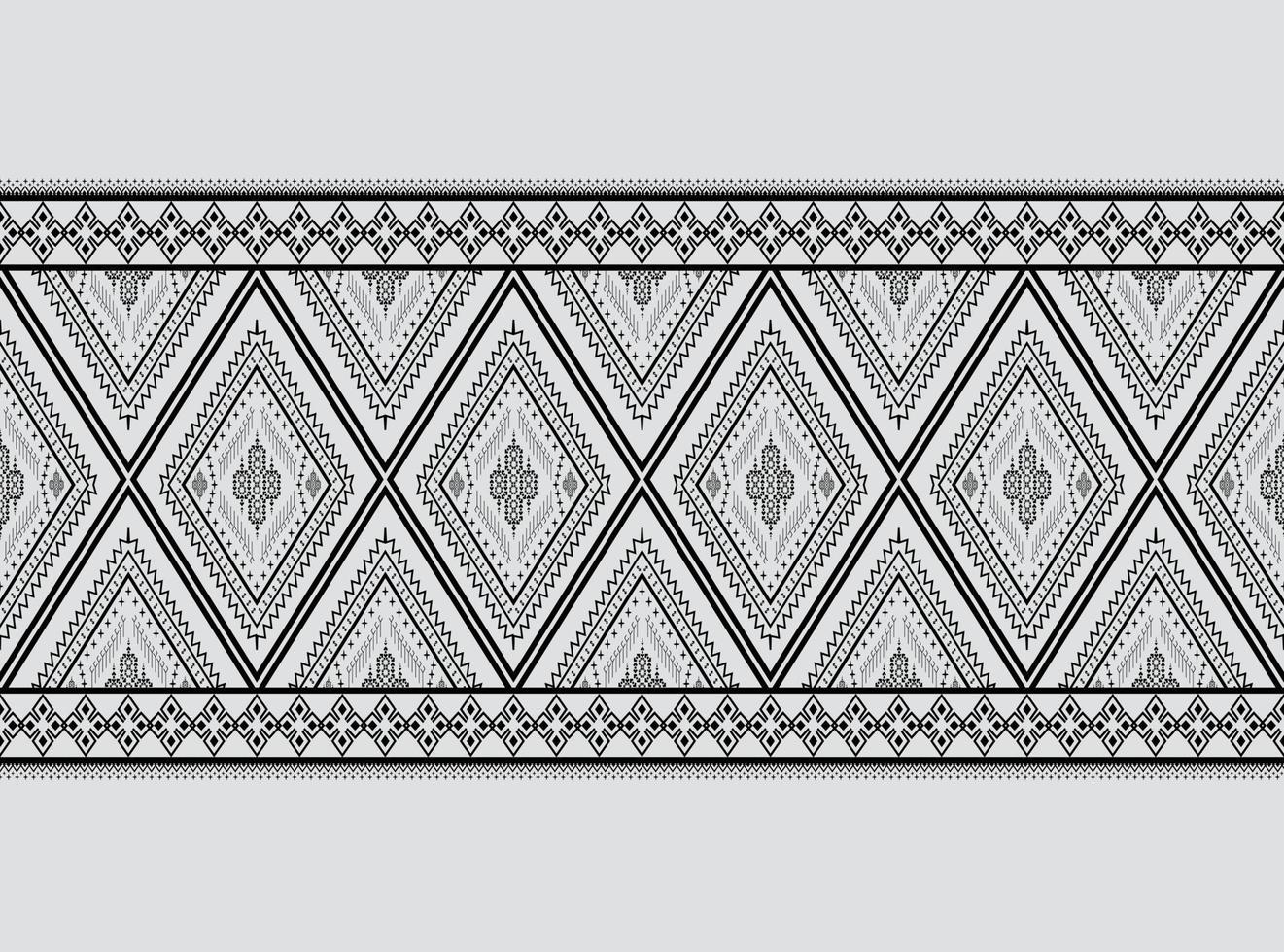 geometriska etniska mönster broderidesign för bakgrund eller tapeter och kläder, kjol, matta, tapeter, kläder, omslag, batik, tyg, kläder, med mörkblå triangel vektor, illustration vektor