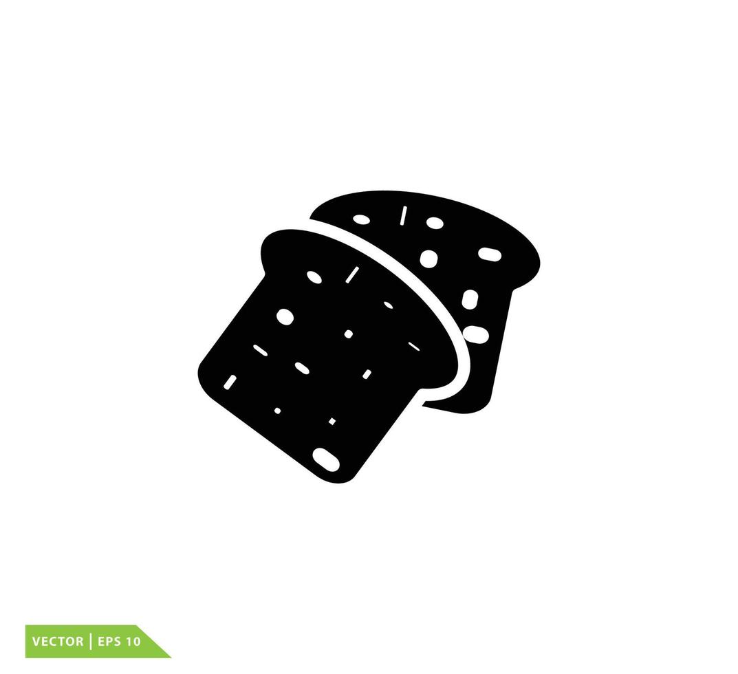 bröd ikon vektor logotyp formgivningsmall