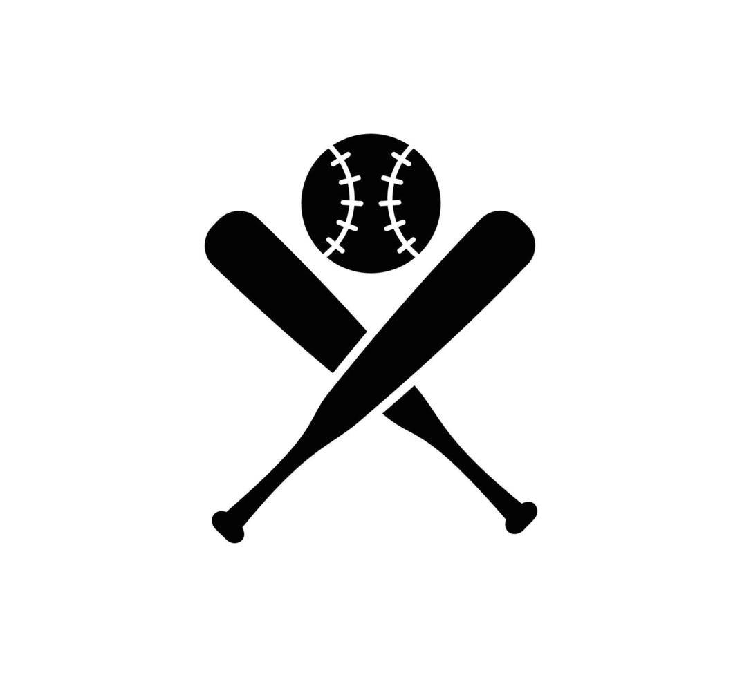 Baseball-Symbol Vektor-Logo-Design-Vorlage vektor