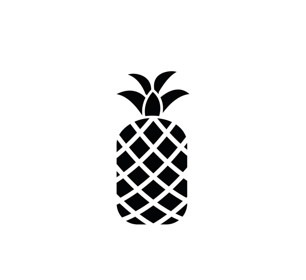 ananas ikon vektor logotyp formgivningsmall