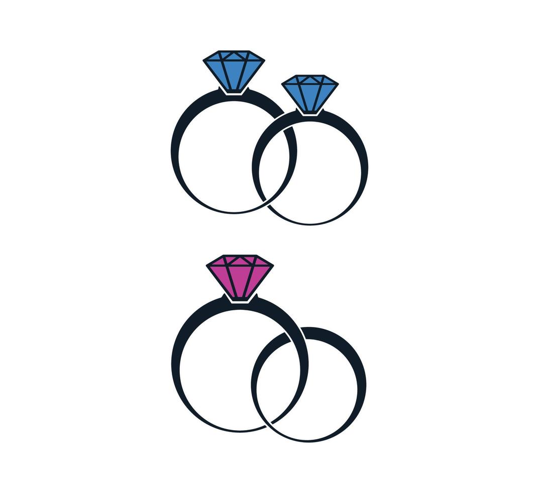 Diamant-Symbol-Vektor-Logo-Design-Vorlage vektor