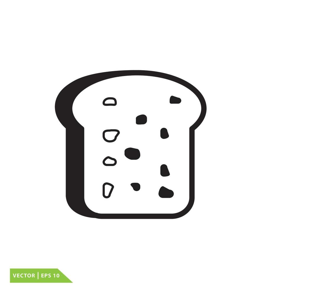 Brot-Symbol-Vektor-Logo-Design-Vorlage vektor