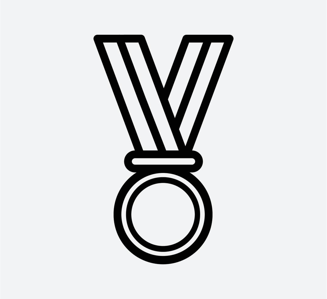 Medaille Symbol Vektor-Logo-Design-Vorlage vektor