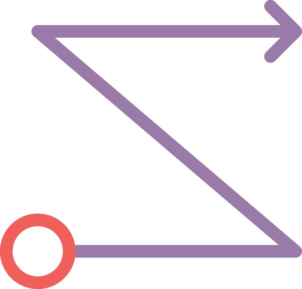 Zick-Zack-Vektorillustration auf einem Hintergrund. Premium-Qualitätssymbole. Vektorsymbole für Konzept und Grafikdesign. vektor