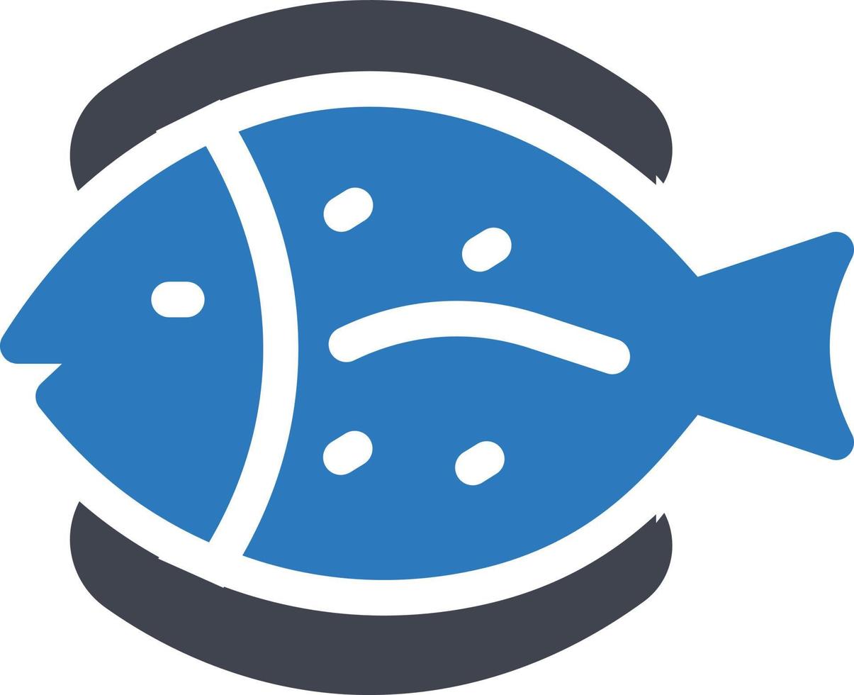 Fischvektorillustration auf einem Hintergrund. Premium-Qualitätssymbole. Vektorsymbole für Konzept und Grafikdesign. vektor