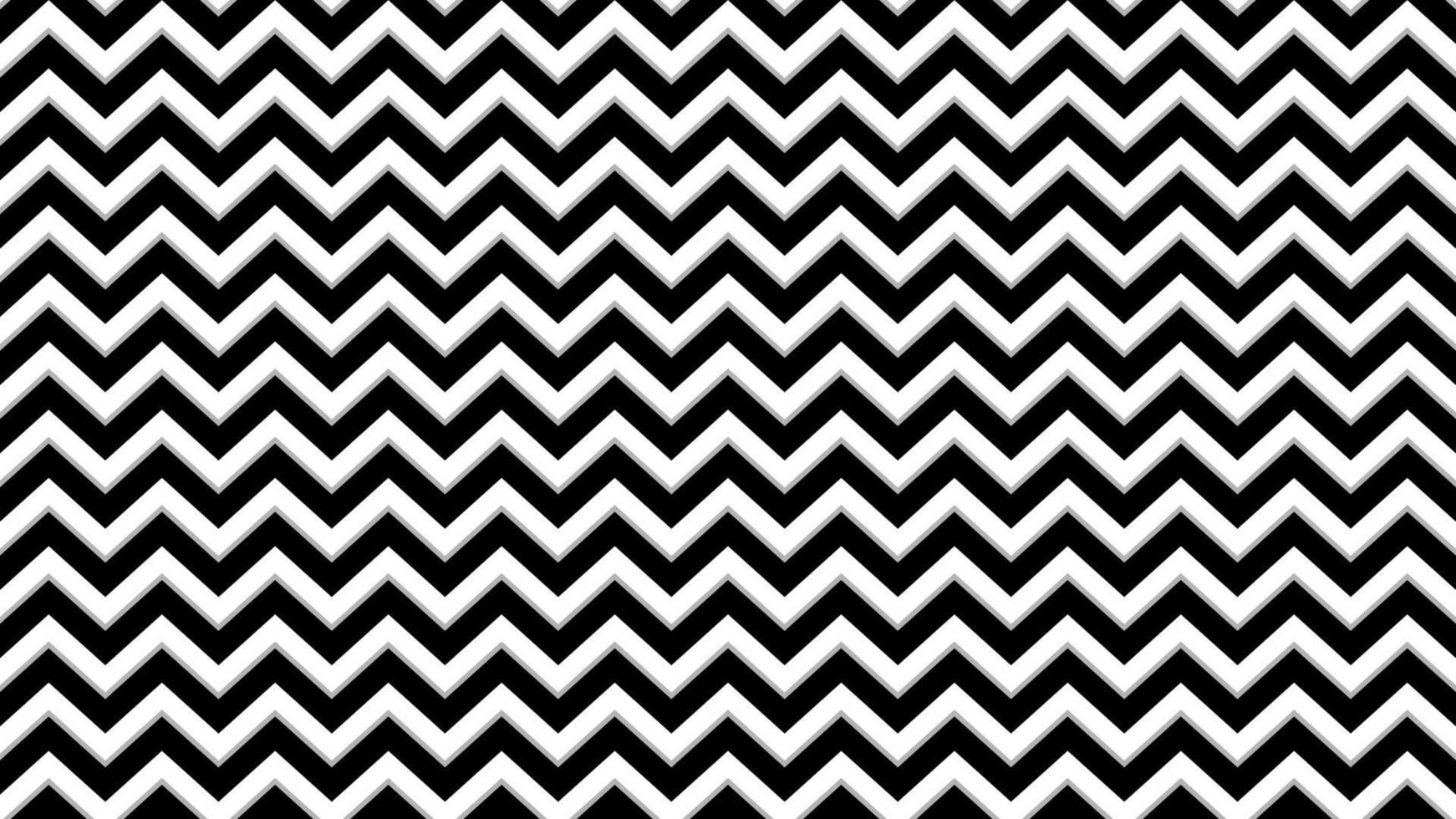 sicksack sömlösa mönster svart och vit design bakgrund vektor