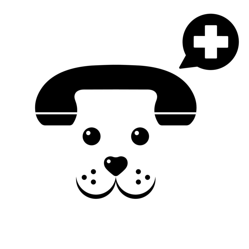Veterinär-Emblem Krankenwagen Tiere vektor