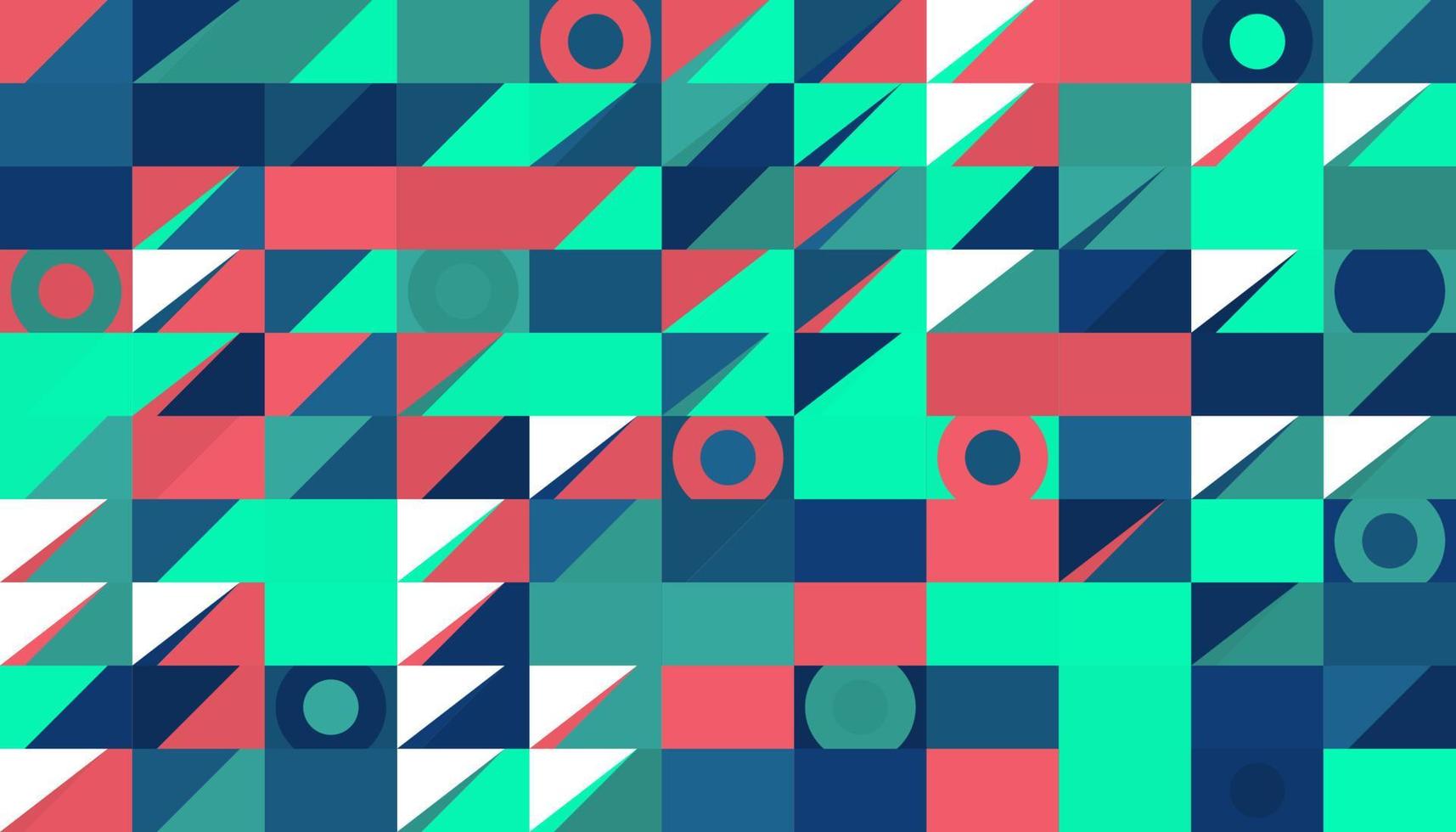 Vektor Hintergrund abstrakte Mustermischung geometrisch grün