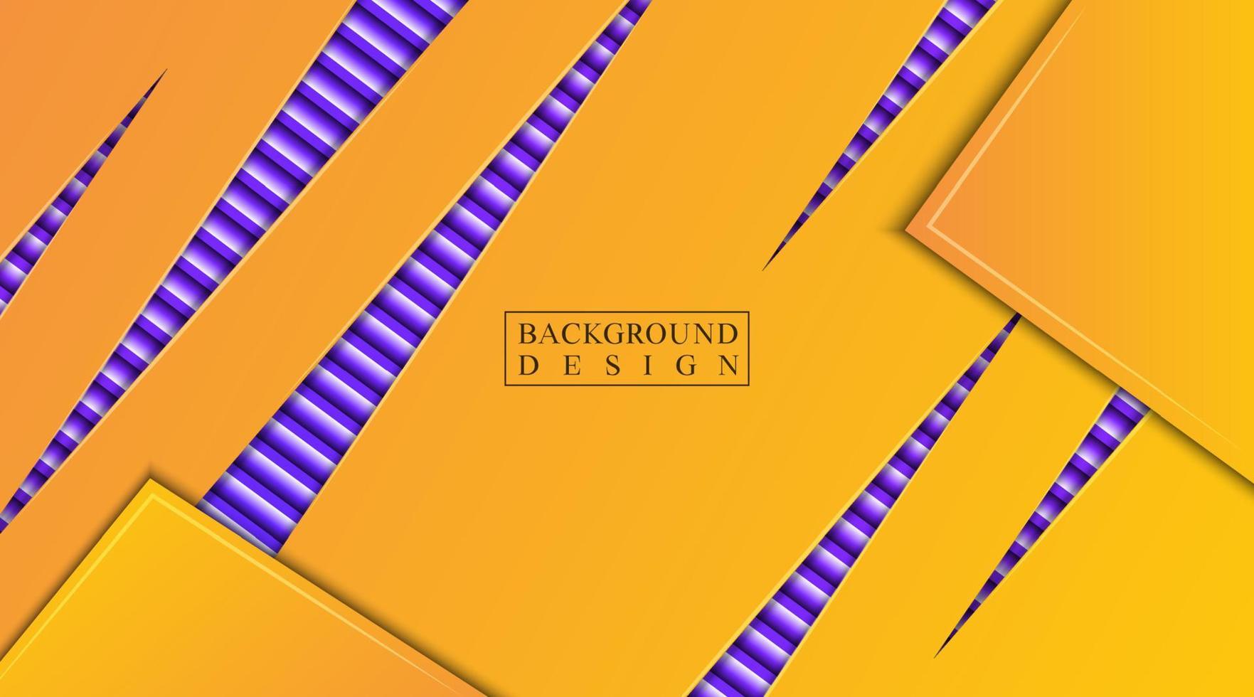 abstrakt bakgrund, gul gradient med lila rand vektor