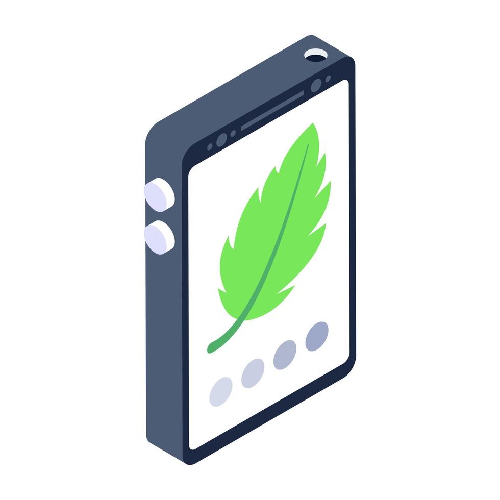 en ikon för ekologi app isometrisk vektor