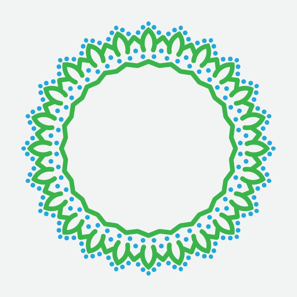 dekorativa runda ramar för design med blommiga ornament. cirkelram. mallar för utskrift av vykort, inbjudningar, böcker, för textilier, gravyr, trämöbler, smide. vektor