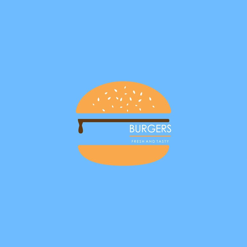 ein Burger-Logo-Icon-Design für Web oder Business. vektor