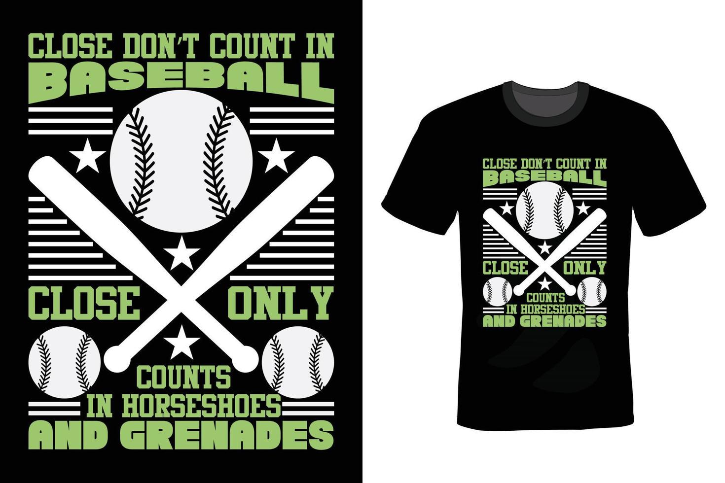 Baseball-T-Shirt-Design, Vintage, Typografie vektor