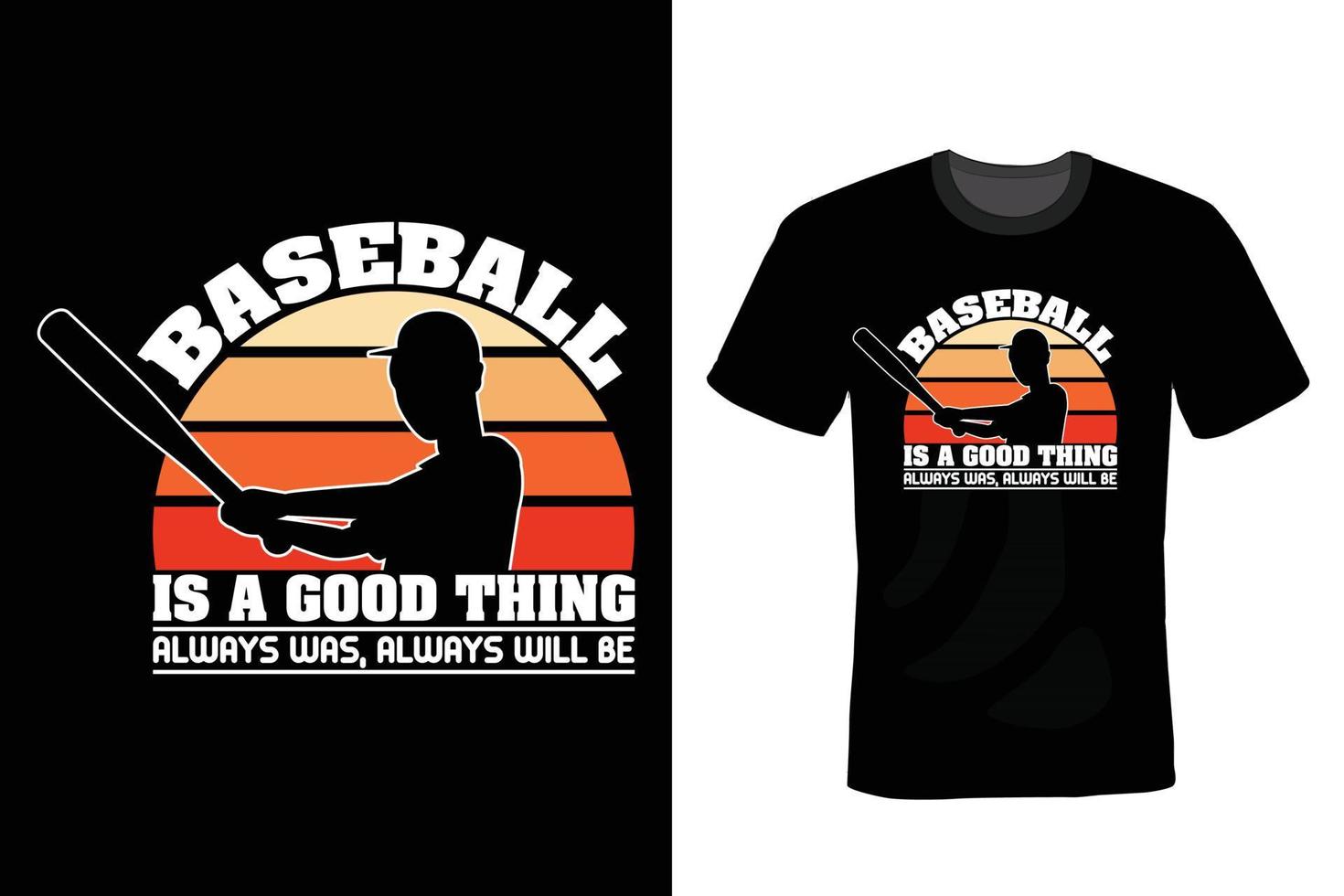 baseball t-shirt design, vintage, typografi vektor