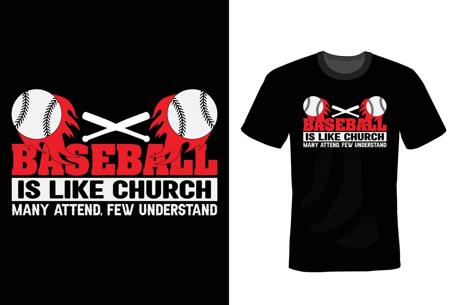 Baseball-T-Shirt-Design, Vintage, Typografie vektor