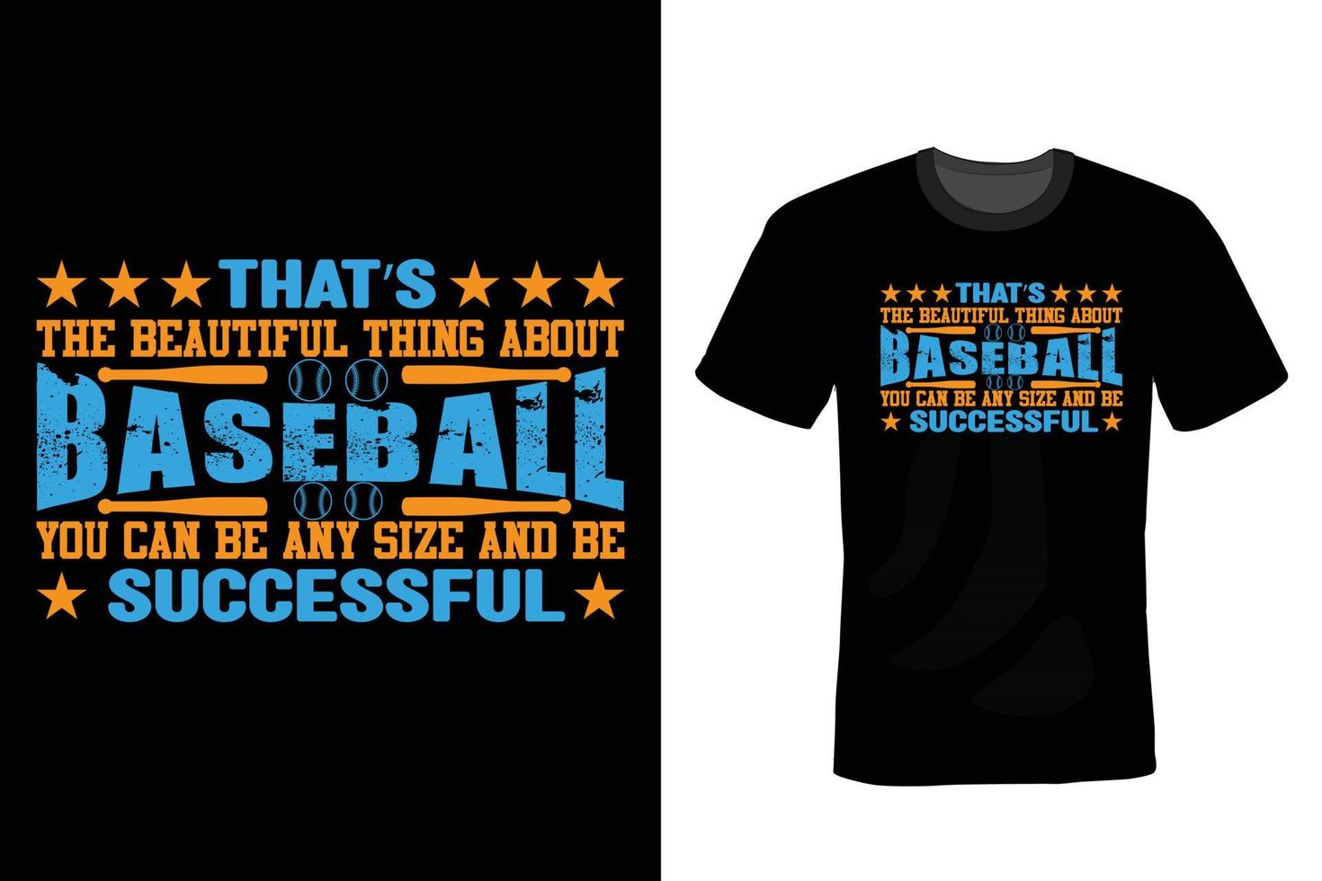 Baseball-T-Shirt-Design, Vintage, Typografie vektor