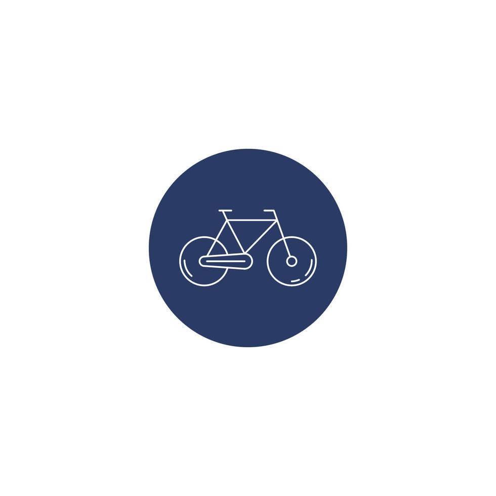 kreativer Fahrrad-Icon-Vektor vektor
