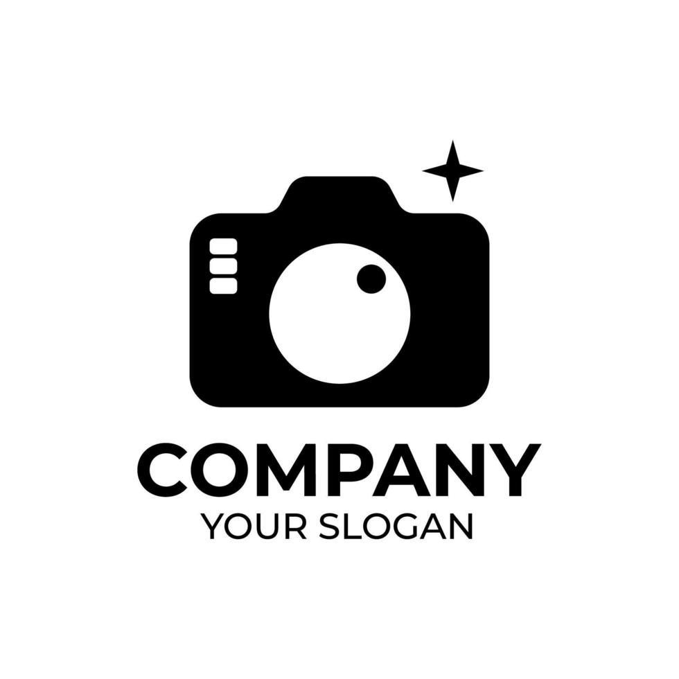 logotypdesign för kamerafotografering vektor