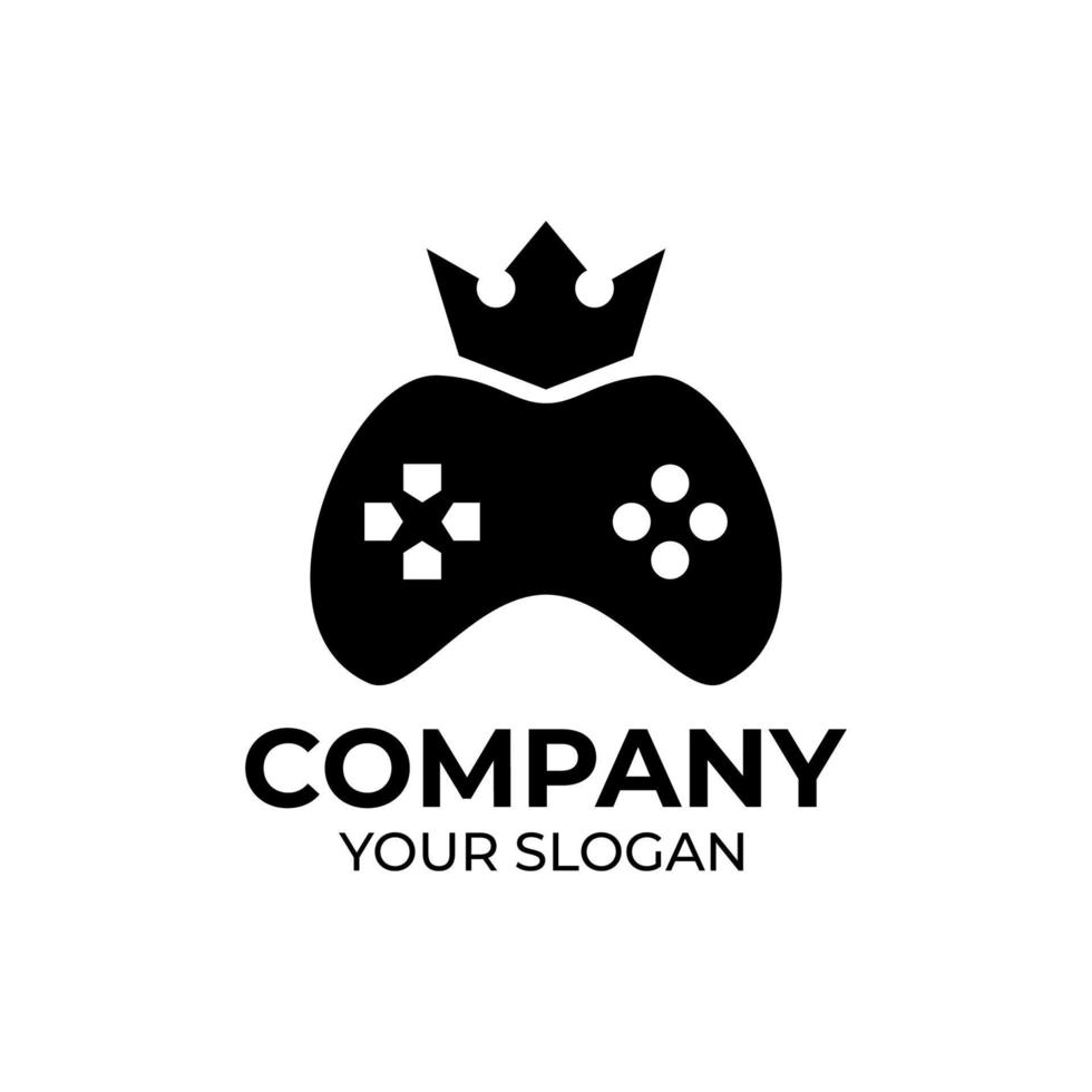 king gaming pad logotyp design vektor