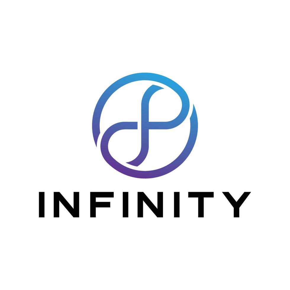 modernes Infinity-Logo-Design vektor