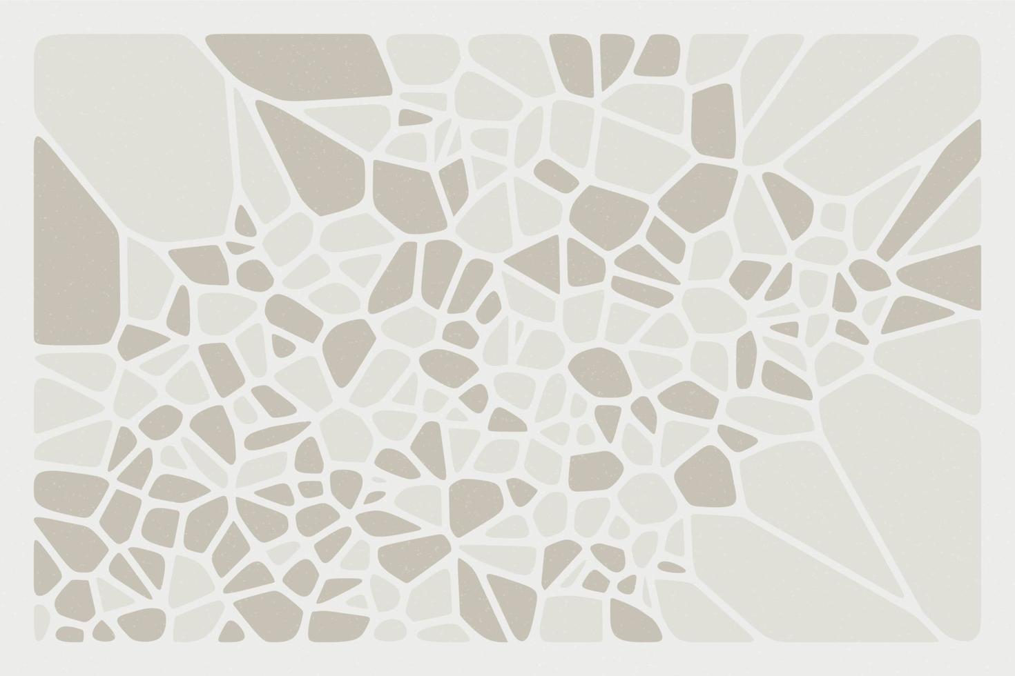 abstrakter, minimalistischer Vintage-Voronoi-Diagrammmuster-Ziegelhintergrund vektor