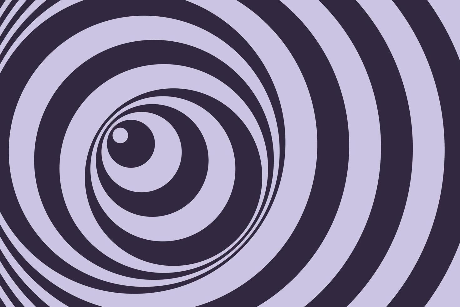 abstrakte Spiralstreifen dunkelvioletter Hintergrund der optischen Täuschung vektor