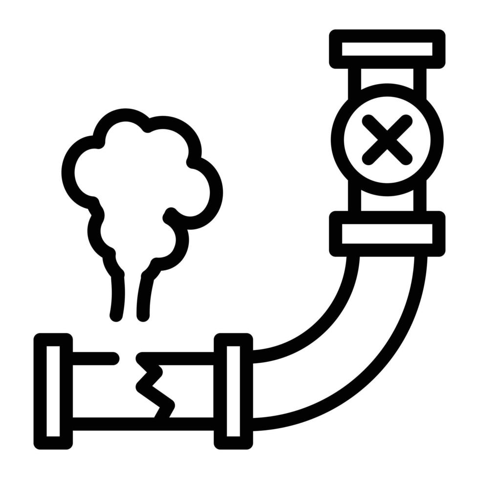 trendiga doodle ikon av en rök vektor