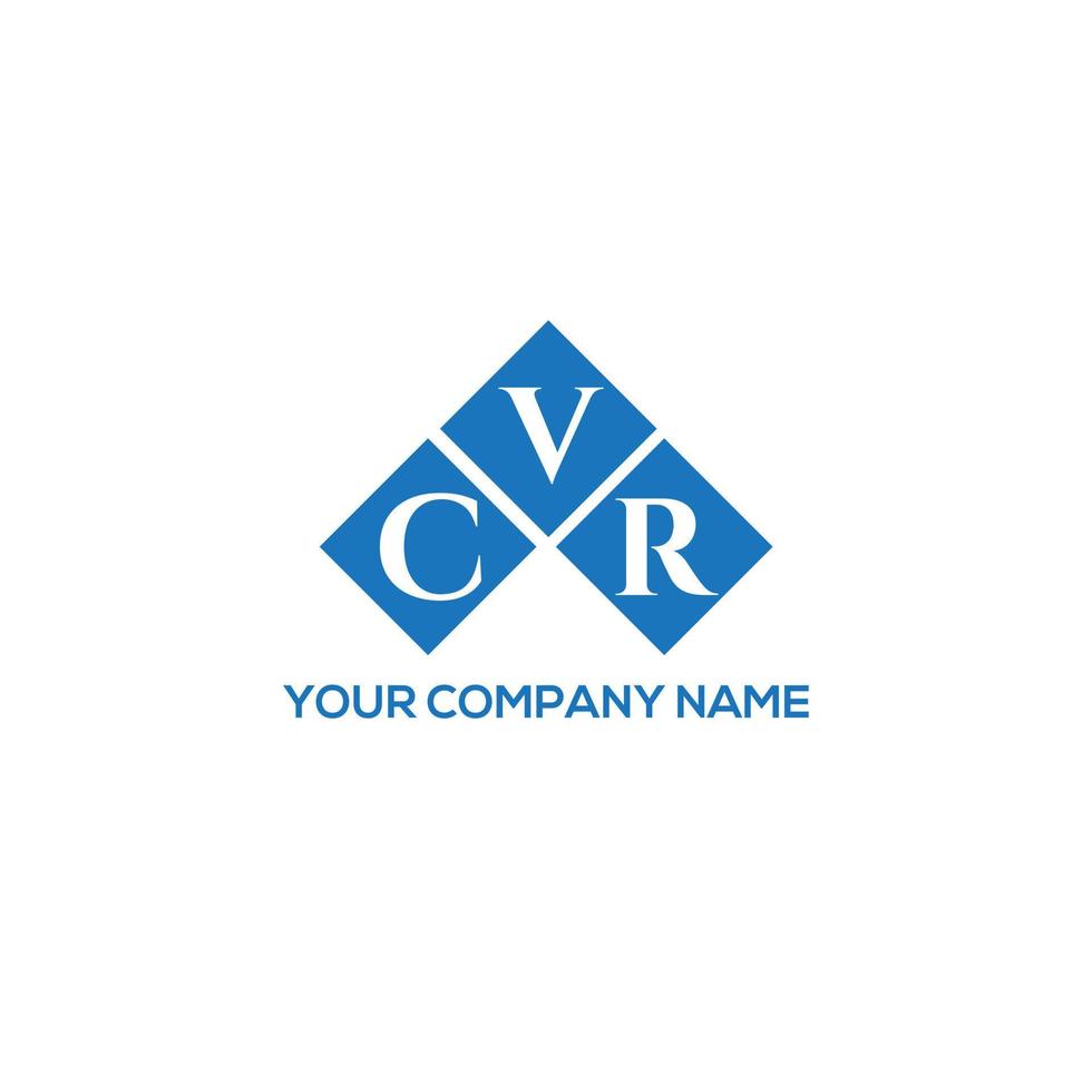 cvr kreativa initialer brev logotyp koncept. cvr brev design.cvr brev logotyp design på vit bakgrund. cvr kreativa initialer brev logotyp koncept. cvr-bokstavsdesign. vektor