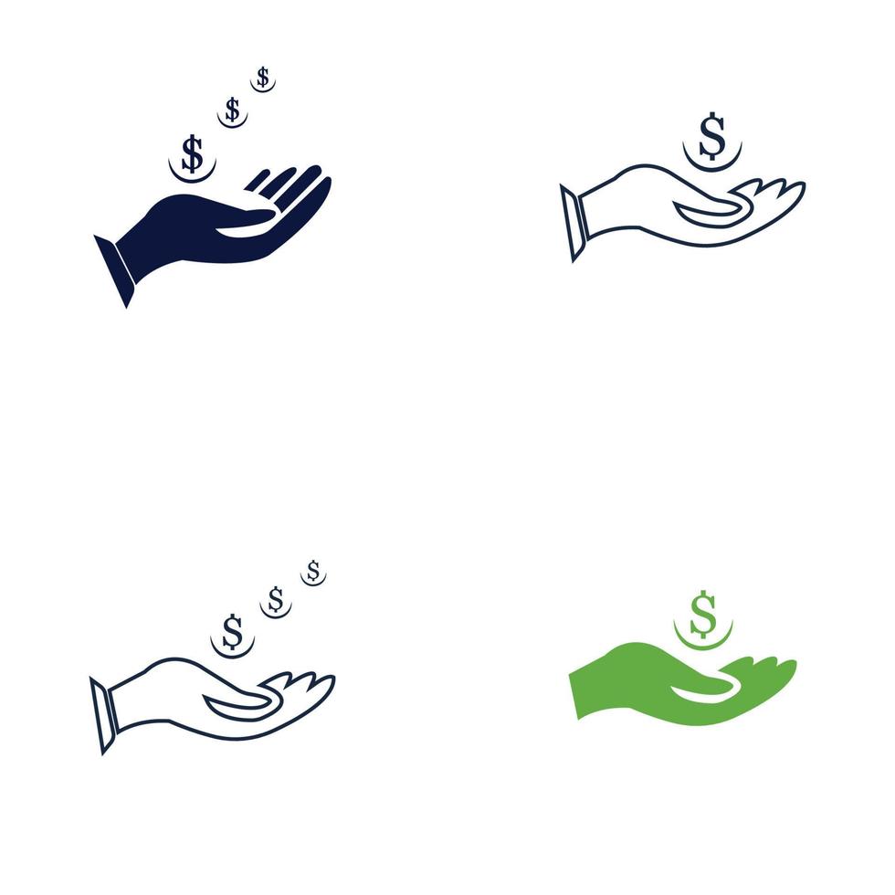 Sparen Sie Geld Vektor Icon Hintergrund