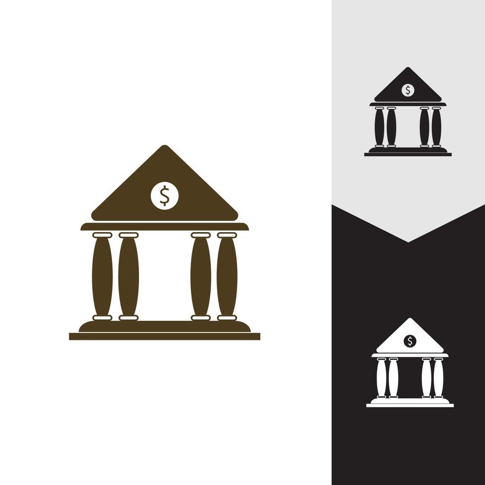 företag och finans ikon bank vektor illustration
