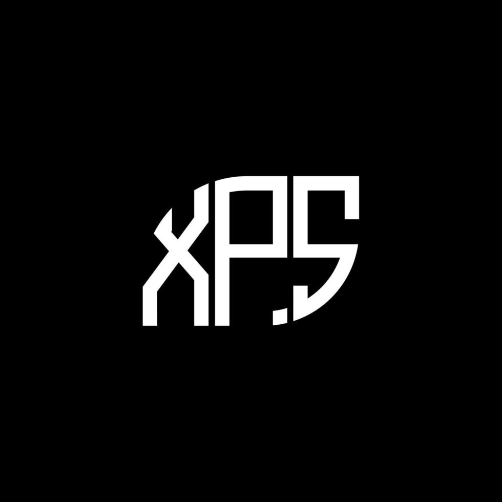 xps brev logotyp design på svart bakgrund. xps kreativa initialer bokstavslogotyp koncept. xps brevdesign. vektor