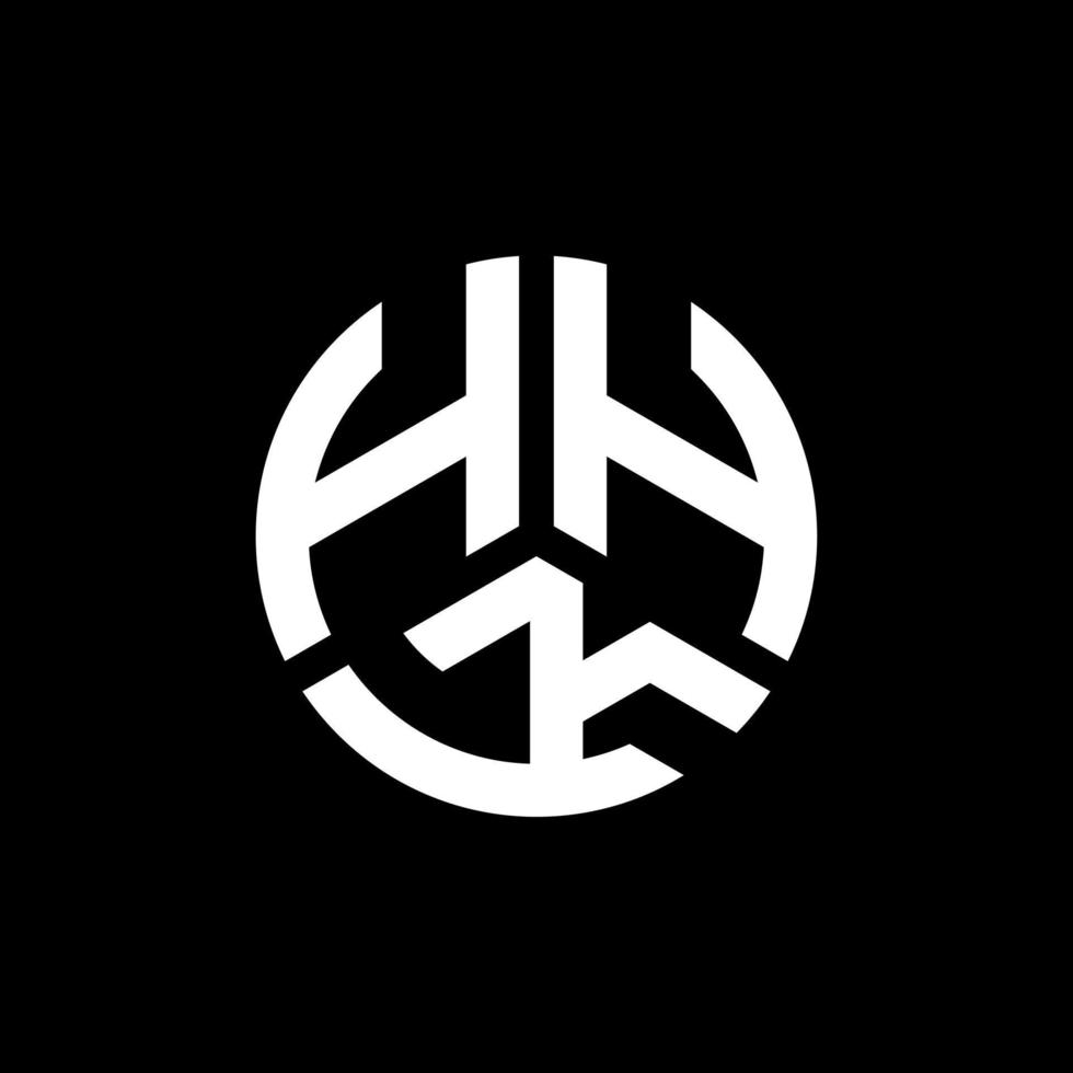 HHK-Brief-Logo-Design auf weißem Hintergrund. hhk kreative Initialen schreiben Logo-Konzept. hhk Briefgestaltung. vektor