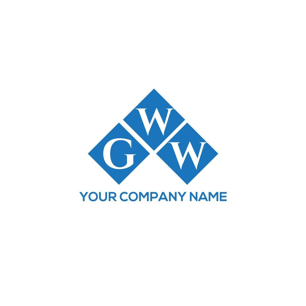 gww-Buchstaben-Logo-Design auf weißem Hintergrund. gww kreative Initialen schreiben Logo-Konzept. gw Briefgestaltung. vektor