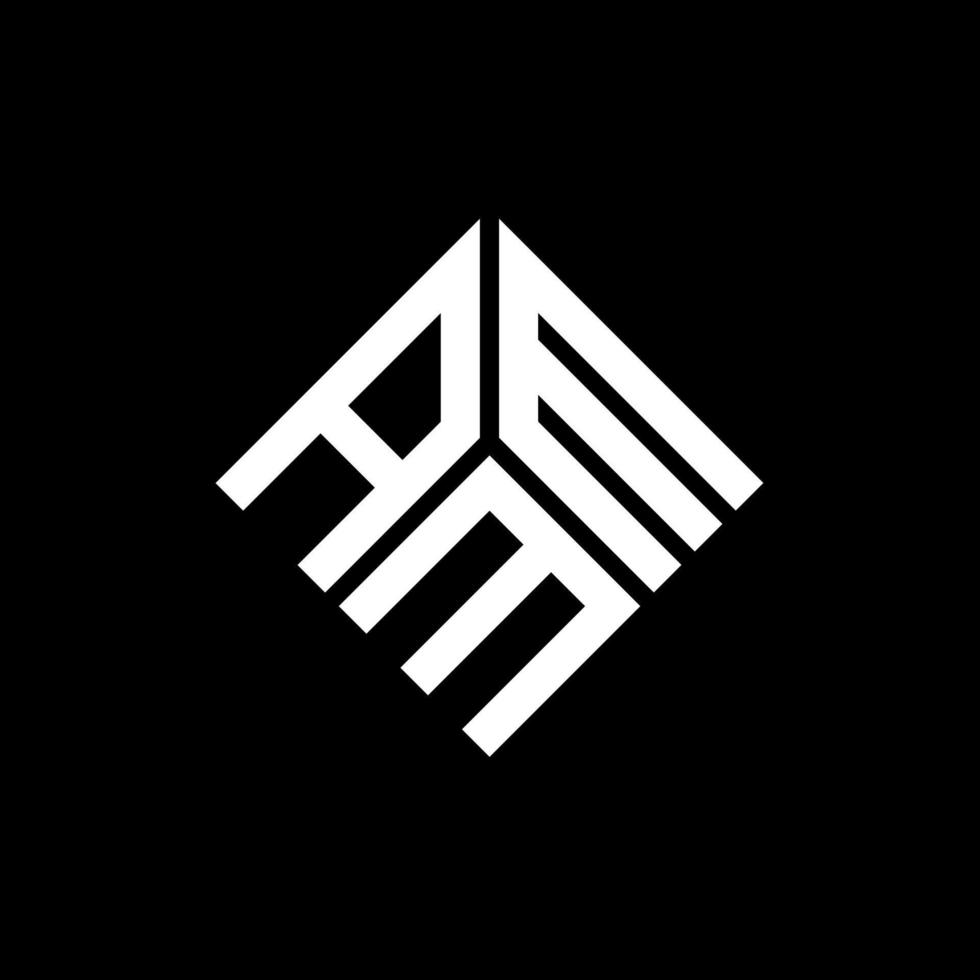 AMM-Brief-Logo-Design auf schwarzem Hintergrund. amm kreatives Initialen-Buchstaben-Logo-Konzept. AMM-Briefgestaltung. vektor