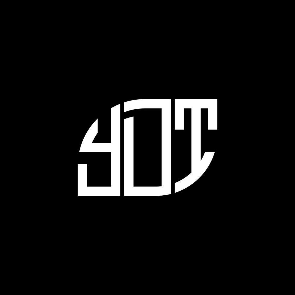 Ydt-Brief-Logo-Design auf weißem Hintergrund. ydt kreative Initialen schreiben Logo-Konzept. ydt Briefgestaltung. vektor