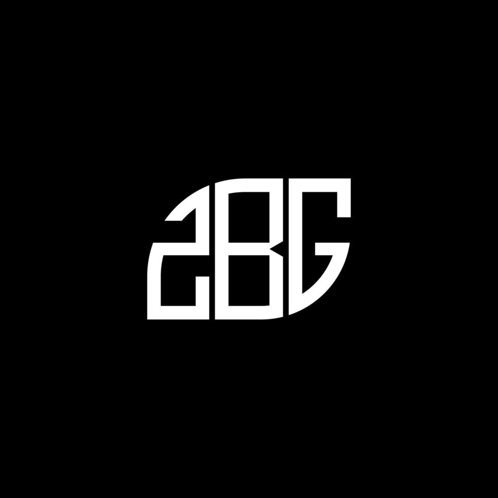 zbg-Buchstaben-Logo-Design auf schwarzem Hintergrund. zbg kreatives Initialen-Buchstaben-Logo-Konzept. zbg Briefgestaltung. vektor