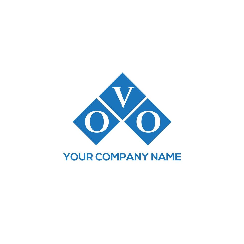 ovo kreativa initialer brev logotyp koncept. ovo brev design.ovo brev logotyp design på vit bakgrund. ovo kreativa initialer brev logotyp koncept. ovo bokstav design. vektor