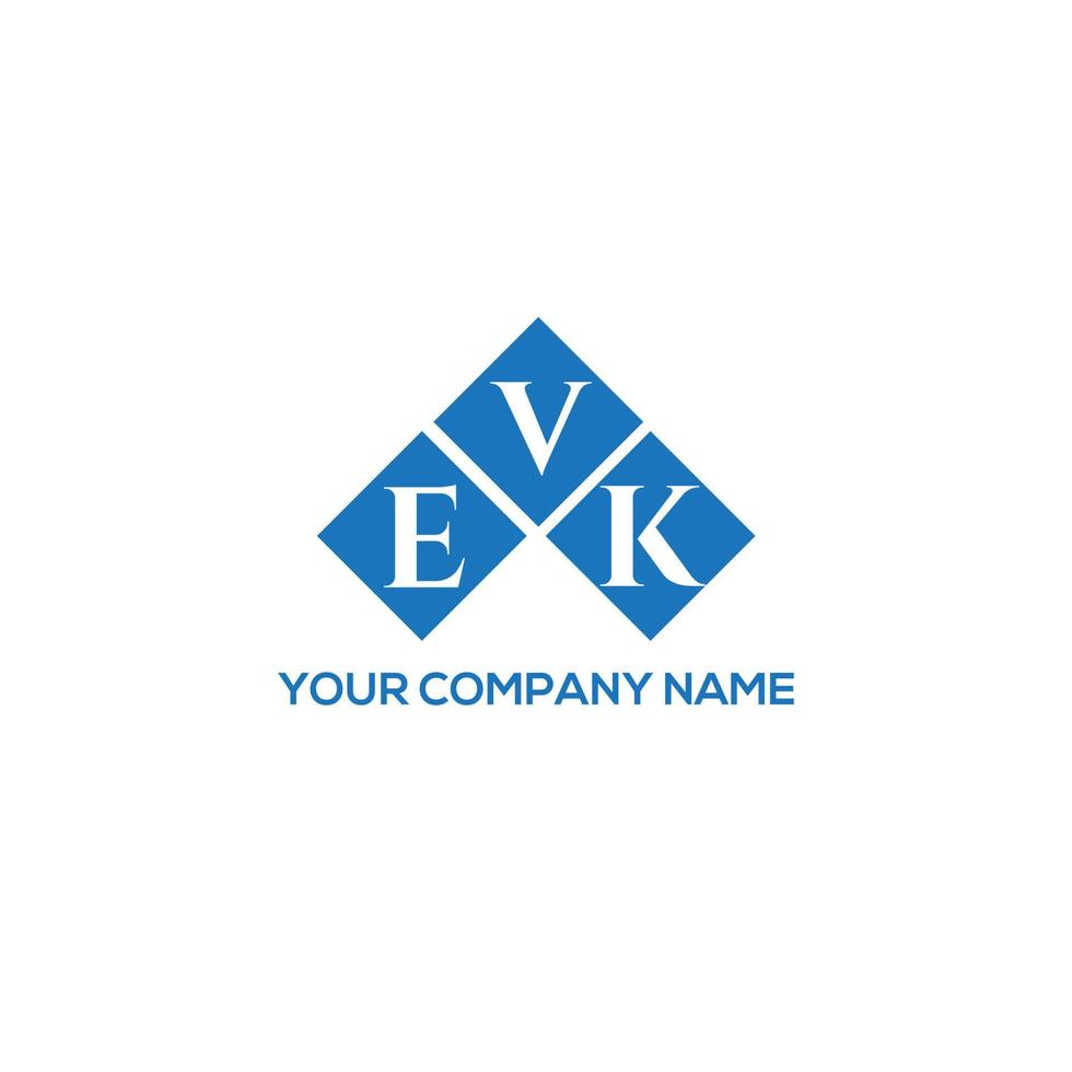 evk brev logotyp design på vit bakgrund. evk kreativa initialer brev logotyp koncept. evk bokstavsdesign. vektor