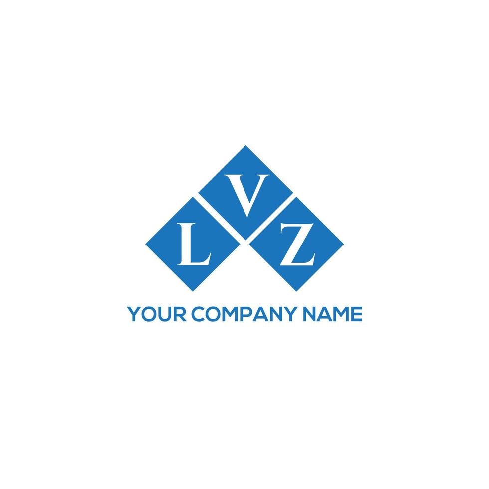 Lvz-Brief-Logo-Design auf weißem Hintergrund. lvz kreative Initialen schreiben Logo-Konzept. lvz Briefgestaltung. vektor