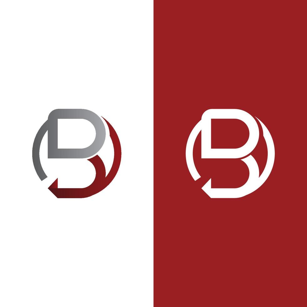 b-Buchstaben-Vektor-Logo-Illustration vektor