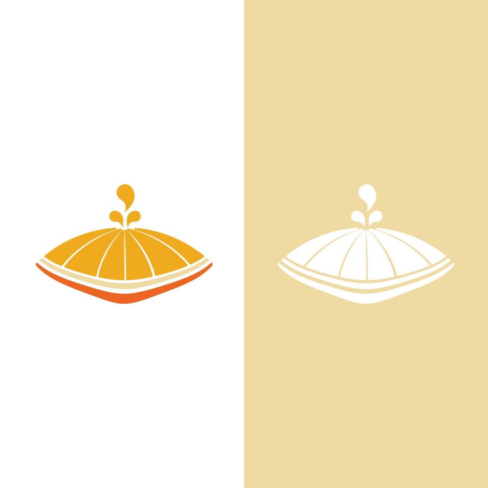 orangefarbenes Logo-Design-Vektorsymbol vektor